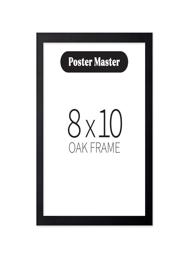 Poster Master إطارات خشبية سوداء من Poster Master مقاس 8 × 10 بوصات - إطارات ملصقات مقاس 8 × 10 بوصات - إطار لعرض اللوحات الجدارية - حامل للطباعة - إطار خشبي مقاس 8 × 10 بوصات - حامل فني - حامل خشبي بحجم مناسب للصور - عبوة من قطعة واحدة - Image 1